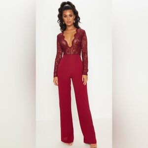 PrettyLittleThing Lace jumpsuit size 10‎
